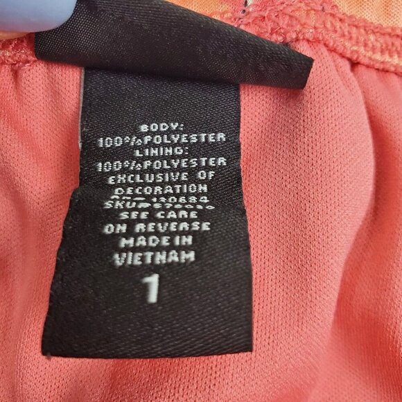 Torrid Womens Pink Floral Tube Top Plus Size 1X Elastic Back Missing Straps - Picture 8 of 12